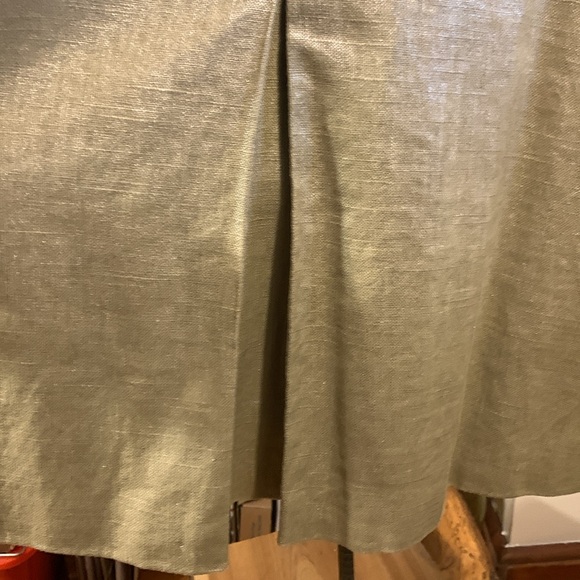 LAL GOLD METALLIC LINEN/COTTON BLEND JACKET SMOCK - Picture 11 of 15